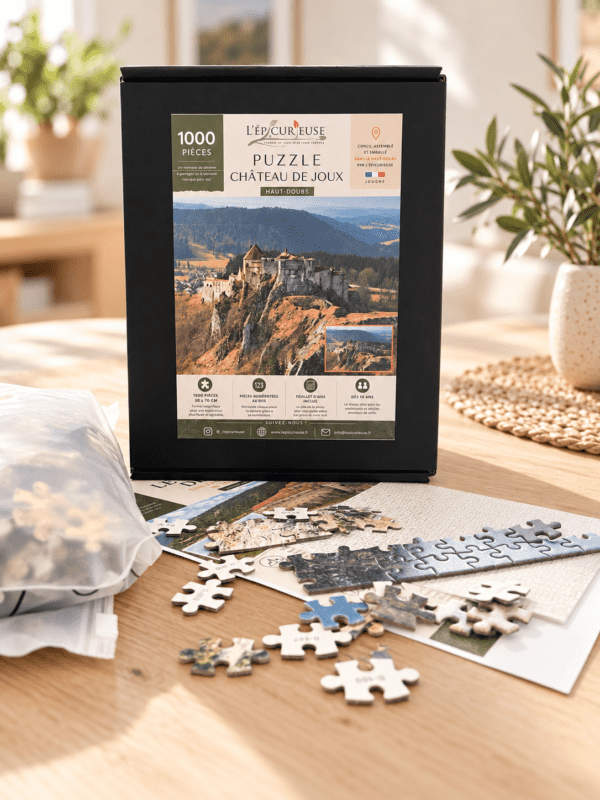 Puzzle Château de Joux 1000 pièces conçu dans le Haut-Doubs par L’Épicurieuse