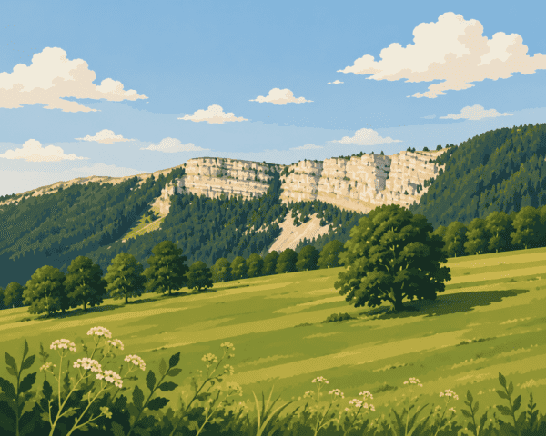 Kit DIY Peinture au Numéro – Paysages du Haut-Doubs – Mont d’Or vu depuis Jougne
