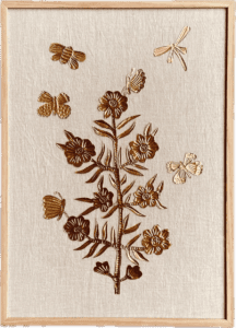 Atelier “Plaque décorative en laiton repoussé” – Création d’un tableau printanier
